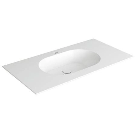SIMAS WAVE Раковина на столешницу 100x50xh14.5 см, с 1 отв., цвет: белый