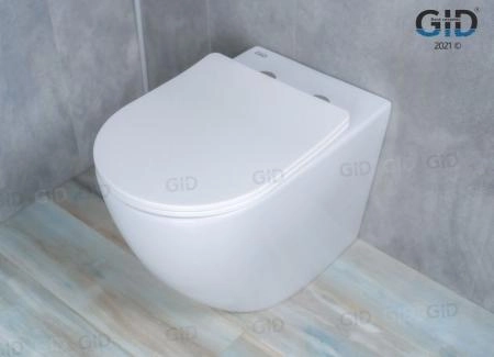 Унитаз Gid TRS-269 56 см приставной безободковый микролифт белый