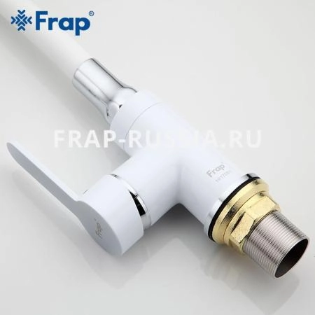 Смеситель Frap F4041 для кухни белый хром