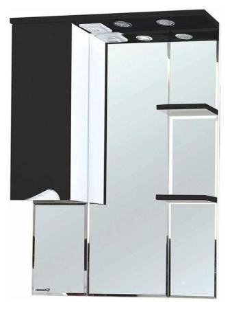 Зеркало-шкаф Bellezza Эйфория 80 L с подсветкой черный
