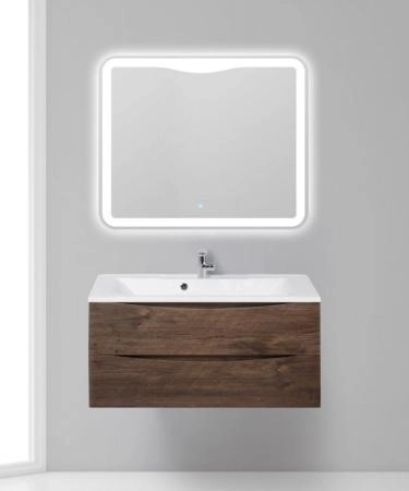 Тумба под раковину Belbagno MARINO Bianco Opaco подвесная 1000x445x500 MARINO-1000-2C-SO-BO-P