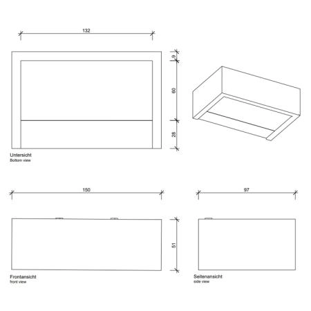 Decor Walther Box 15 N LED Светильник настенный 15x10x5см, светодиодный, 1x LED 16W, цвет: хром