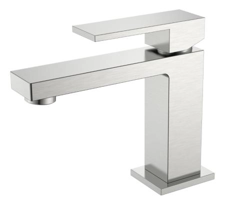 Cмеситель для умывальника Boheme Qubic Brushed Nickel 471-NB