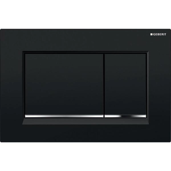 Кнопка смыва Geberit Sigma 30 115.883.KM.1 черная, хром