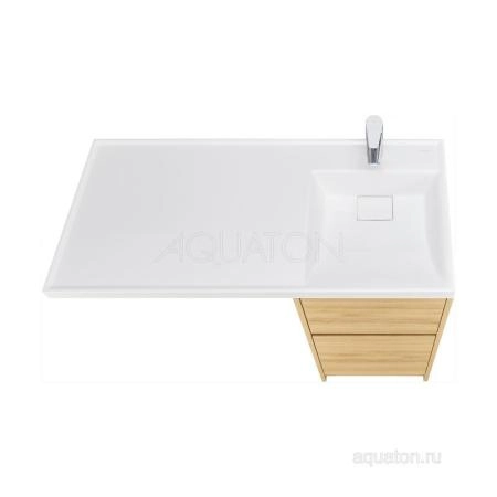 Тумба под раковину AQUATON Лондри 40 Дуб Сантана без фасада 1A267001LH0C0