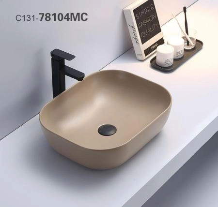 Раковина Ceramalux NC 50x40 Капучино, 78104MC-1 овальная