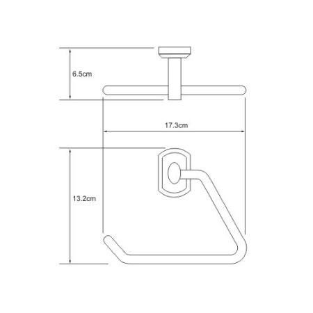Полотенцедержатель WasserKraft Oder K-3061 треугольник хром