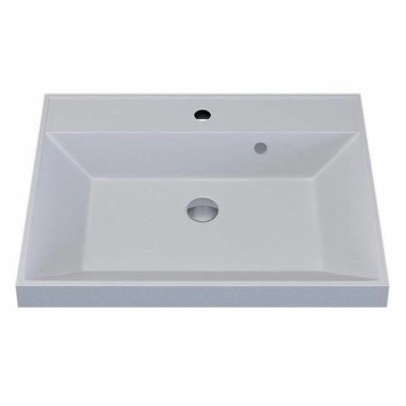 Раковина кварцевая Uperwood Classic Quartz 60 см, белая матовая, жасмин