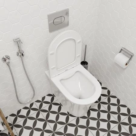 Унитаз Cerutti SPA ADIGE F приставной безободковый CT8907 (500x365x405)