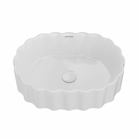 Раковина Kerama Marazzi CONCHIGLIA КОНКИЛЬЯ CC.wb.50\WHT накладная 50, белая глянцевая