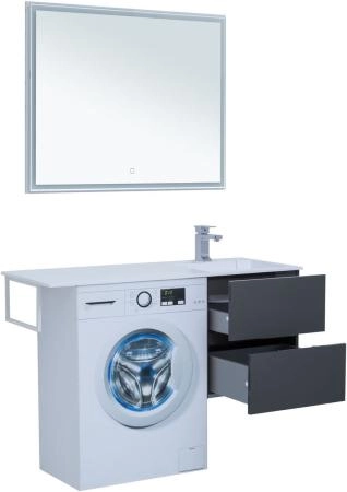 Тумба под раковину Aquanet Алвита 48 серый антрацит