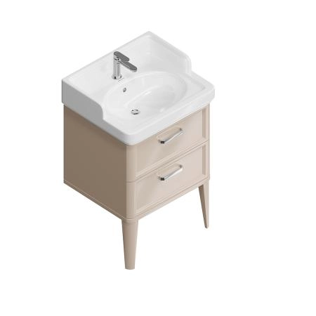 Тумба Kerama Marazzi POMPEI ПОМПЕИ PO.N.60.2\CAM напольная с 2 ящиками 60, камео бежевый глянцевый