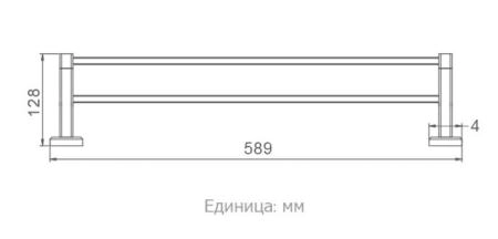 Полотенцедержатель двойной Gappo G3809 60 см