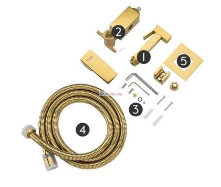 Гигиенический душ Frap F7506-3 золото