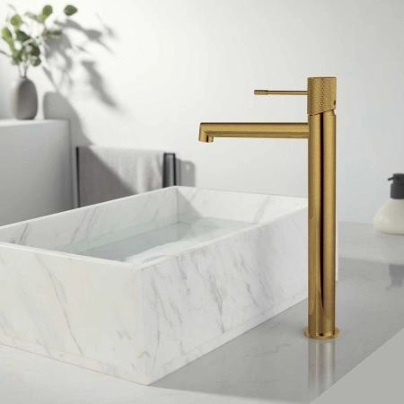 Смеситель Vincea Desire VBF-1D2BG для раковины однорычажный, брашированное золото