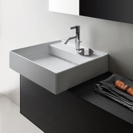 Laufen Kartell Раковина 46х46х12 см, 1 отв., без перелива, покрытие LCC, цвет: белый