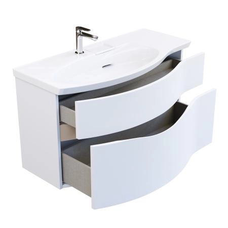 Тумба Kerama Marazzi RIVA РИВА RV.100Lh\WHT.M 100 см левая, белая матовая