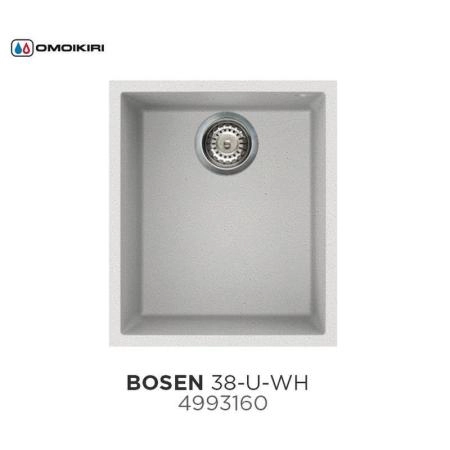 Кухонная мойка Omoikiri Bosen 38-U-WH 4993160, 380х440, белый