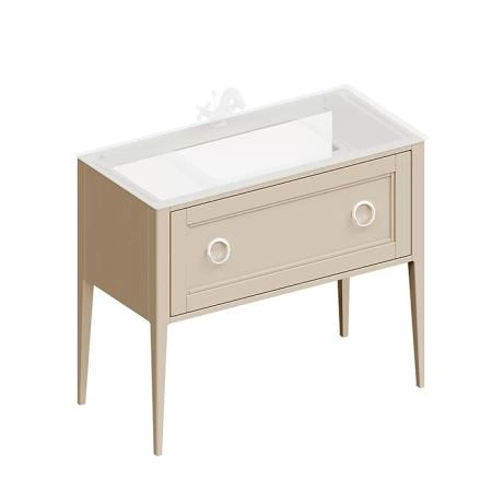 Тумба Kerama Marazzi PLAZA CLASSIC ПЛАЗА КЛАССИК PL.CN.100.1\CAP.M напольная 1 ящик 100, капучино матовый