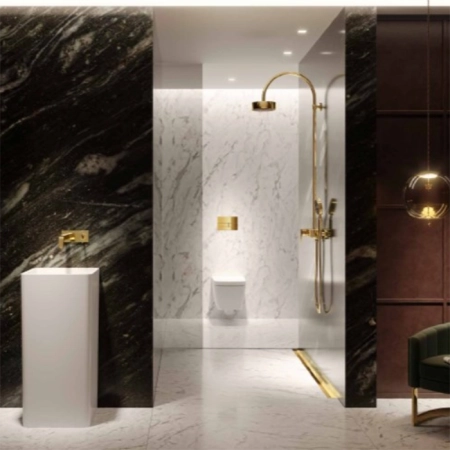 TECE Профиль для душа TECEdrainprofile, 1200 мм, PVD Polished Gold Optic