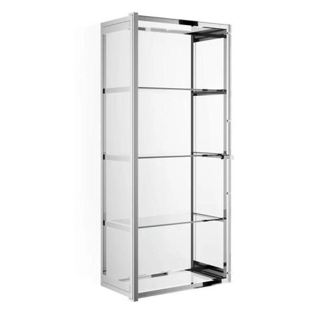 Decor Walther Glas S 3 Шкафчик подвесной 35x19x80см, стекло прозрачное, цвет: хром