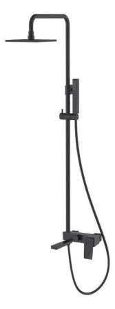 Душевая система Boheme Q черный, ручка хром, золото черная, ультрамарин (прямая, изогнутая) 148-B