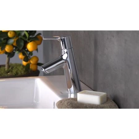 Hansgrohe 72011000 Talis S Смеситель для раковины 68 мм, Push-Open, хром