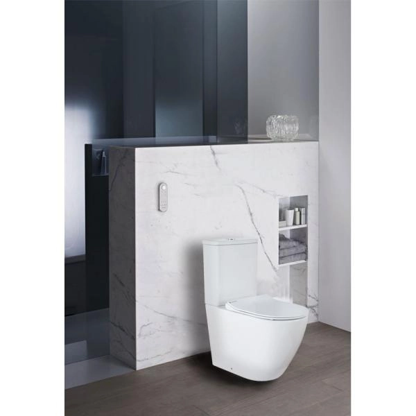 Унитаз напольный Azario Grado (ТОРНАДО) 665х380х845 безободковый с бачком и сидением (AZ-2141UQ1)