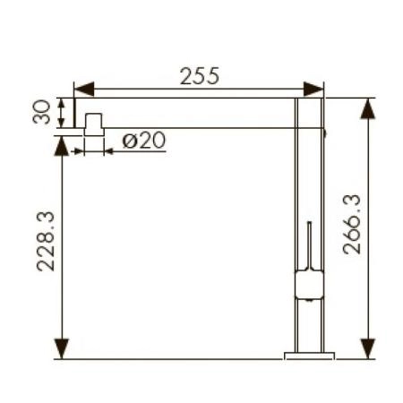 Смеситель для кухни KAISER Vico (30044-5) хром