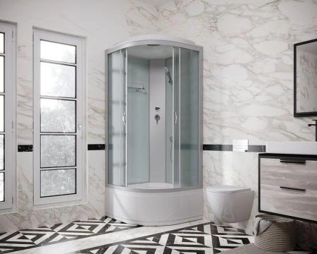 Душевая кабина Niagara Classic NG-2309-14 (1000х1000х2150) высокий поддон(45см) стекло МАТОВОЕ