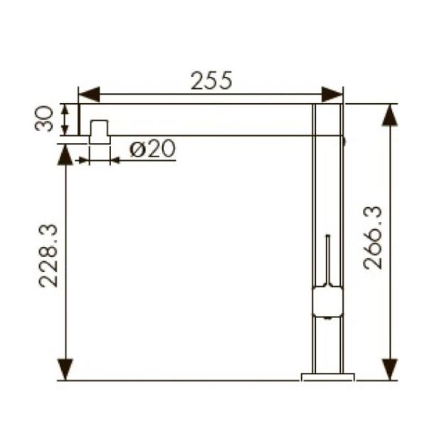 Смеситель для кухни KAISER Vico (30044-5) хром