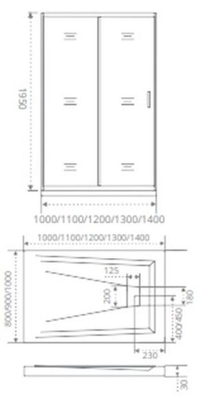 Душевая дверь GOOD DOOR ANTARES WTW-120-C-CH 120 прозрачное