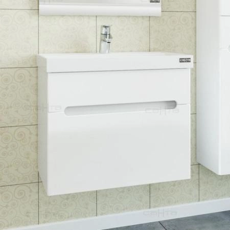 Тумба под раковину СаНта Лондон 60 224002л, подвесная (2 ящ.)