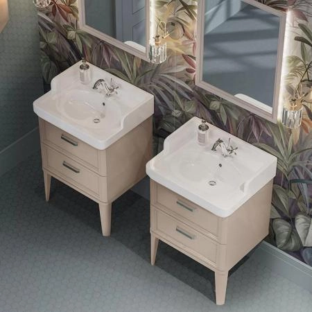 Раковина Kerama Marazzi POMPEI ПОМПЕИ PO.wb.60 подвесная/мебельная 60, белая глянцевая