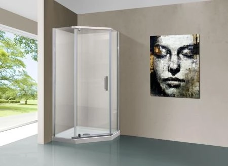 Душевой уголок Vincea Stresa VSP-1S100CL, 1000*1000, хром, стекло прозрачное