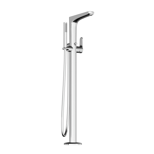 Смеситель VitrA Root Round  A42741EXP напольный с ручным душем хром латунь