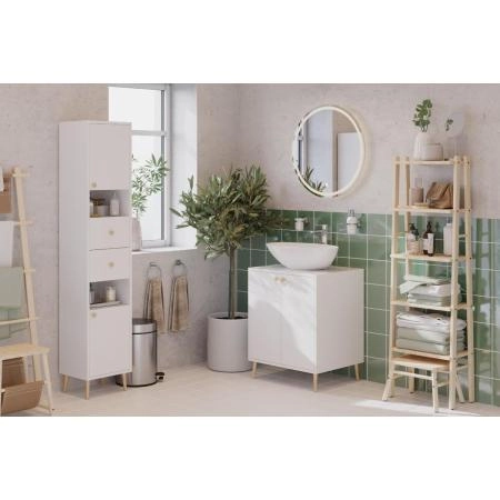 Шкаф-колонна DREJA LUNO 99.2004 35 см, белый