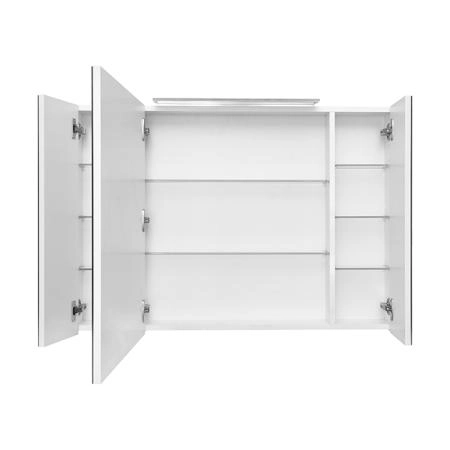 Roca Oleta Зеркальный шкаф 100х70см, c LED-светильником, цвет: белый матовый