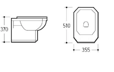 Подвесное биде Vogue 945