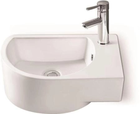 Раковина SantiLine SL-2015L 41x27 подвесная керамическая Белый