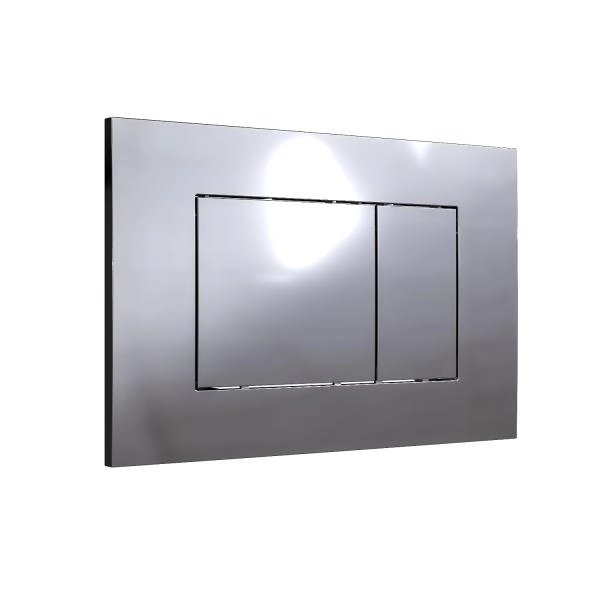 Кнопка смыва KNOTLOR DUET BIS106C, хром  (серия 1)