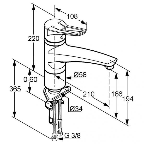 Смеситель Kludi MIX 399040562 для кухни