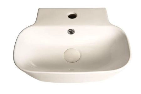 Раковина SantiLine SL-2002 44,5x35 на столешницу керамическая Белый