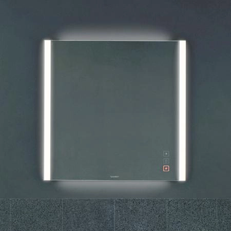 Duravit XViu Зеркало с подсветкой 800x820x40мм, цвет: матовый черный