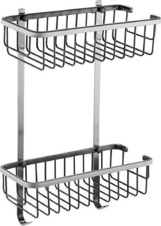 Полка двойная Zorg Antic (AZR U-3 SL) серебро