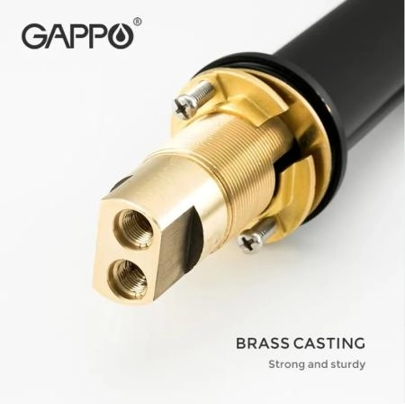 Смеситель Gappo G1052-86  для раковины чёрный