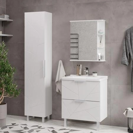 Пенал для ванной напольный Volna Twing 40 белый