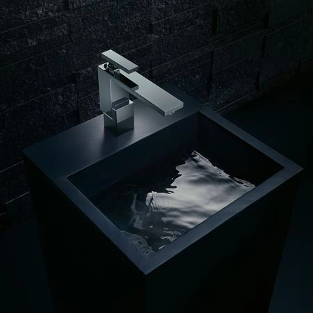 Axor Edge Смеситель для раковины, на 1 отв., с донным клапаном push/open, излив 160мм, цвет: хром