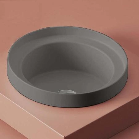 Artceram Fuori Scala Раковина 40 см, без отв., встраиваемая, без перелива, цвет: grigio oliva
