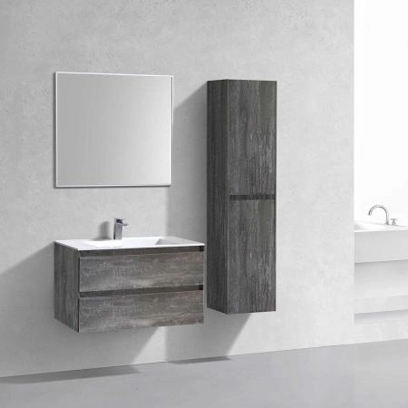 Тумба под раковину Vincea Luka 800 подвесная, 2 выкатных ящика soft-close, G.Stone
